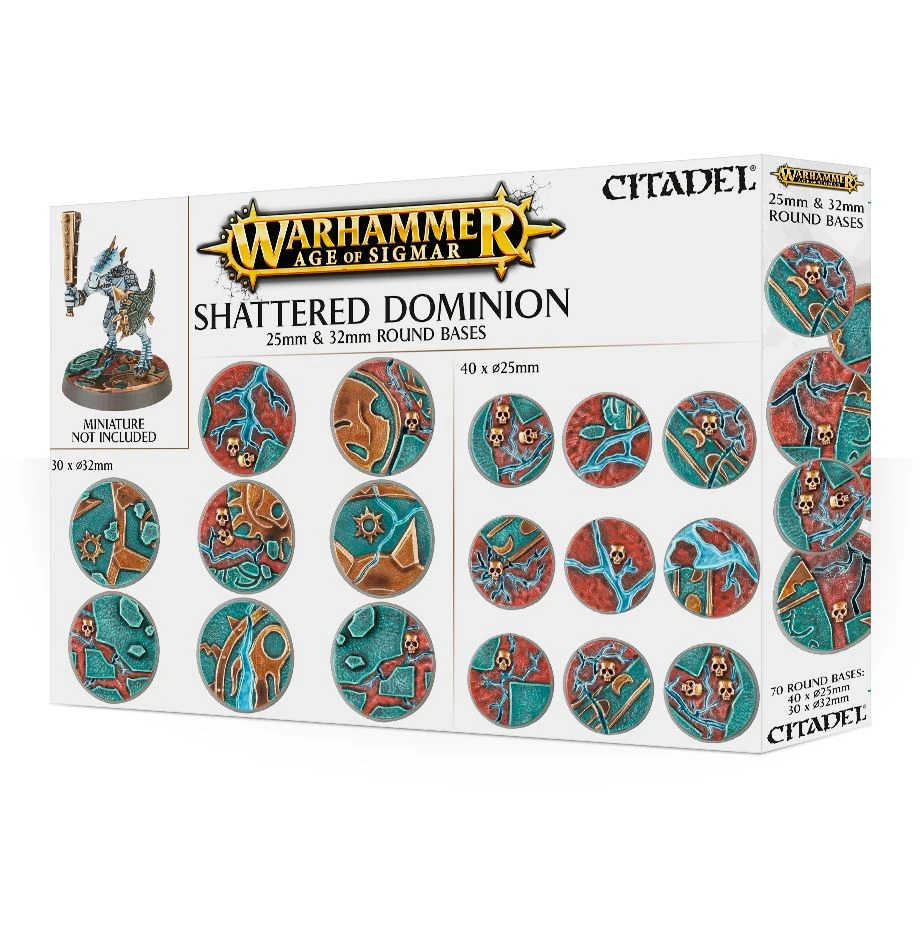 Games Workshop Age Of Sigmar: Shattered Dominion: 25 & 32MM Round Bases 1 Games Workshop Age Of Sigmar: Shattered Dominion: 25 & 32MM Round Bases
