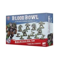 Games Workshop Blood Bowl - Black Orc Team - Thunder Valley Greenskins