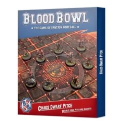 Games Workshop Blood Bowl - Chaos Dwarf Team - Pitch & Dugouts