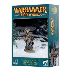 Games Workshop Warhammer - The Old World - Dwarfen Mountain Holds - Dwarf King With Oathstone