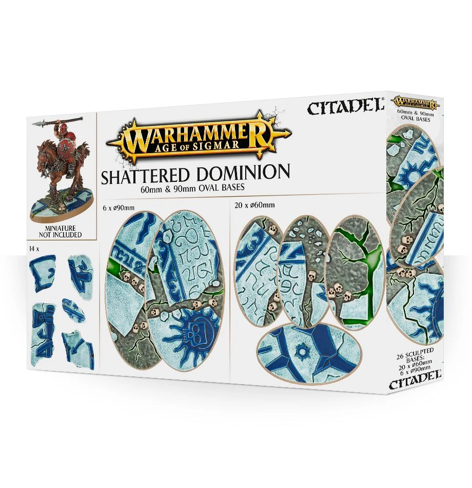 Games Workshop Age Of Sigmar: Shattered Dominion: 60 & 90MM Oval 1 Games Workshop Age Of Sigmar: Shattered Dominion: 60 & 90MM Oval